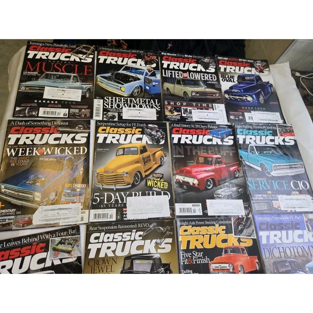 Classic Trucks Magazine Lot Of 12 Car Good Condition Supercharged Hot Rod
